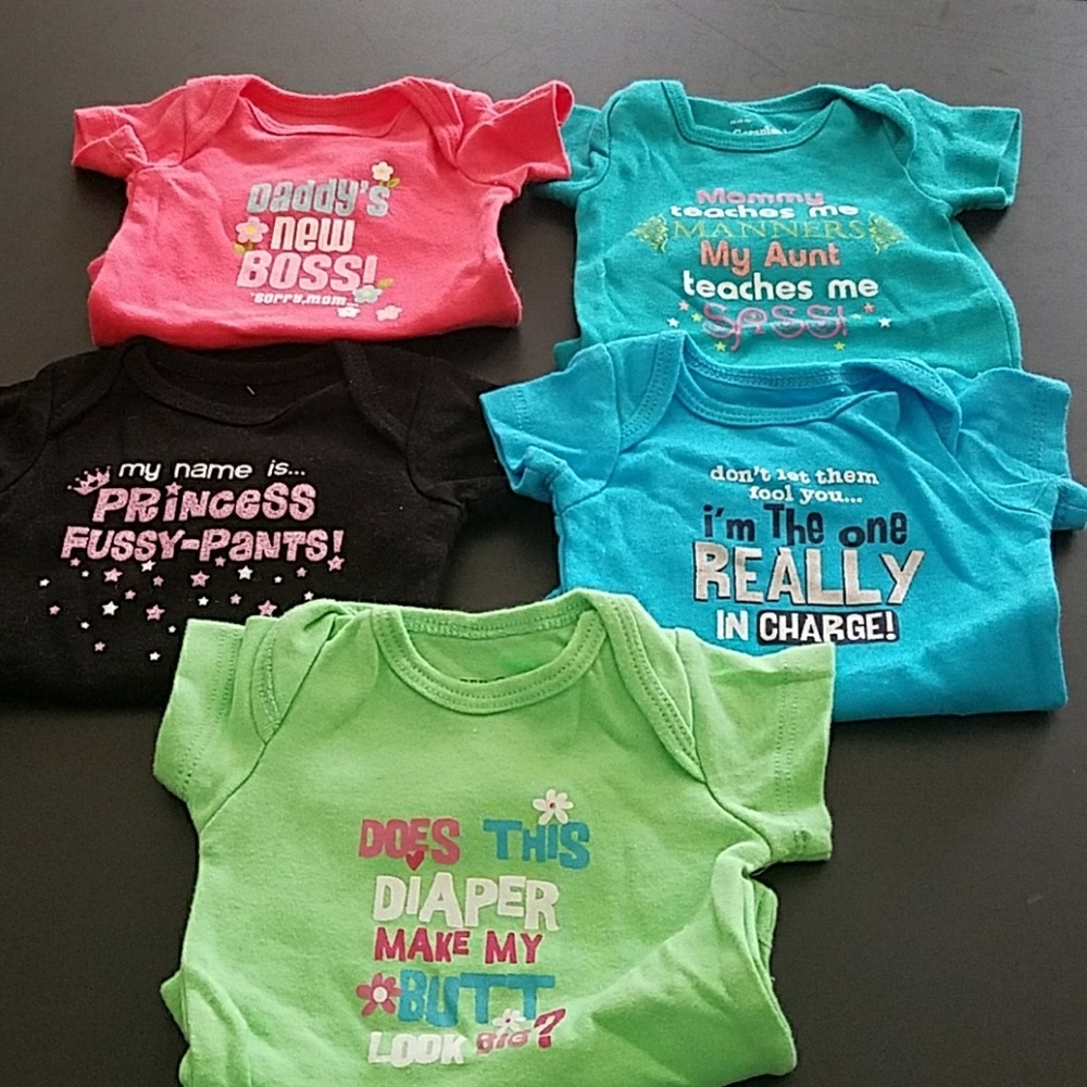 Faded Glory Newborn onesies